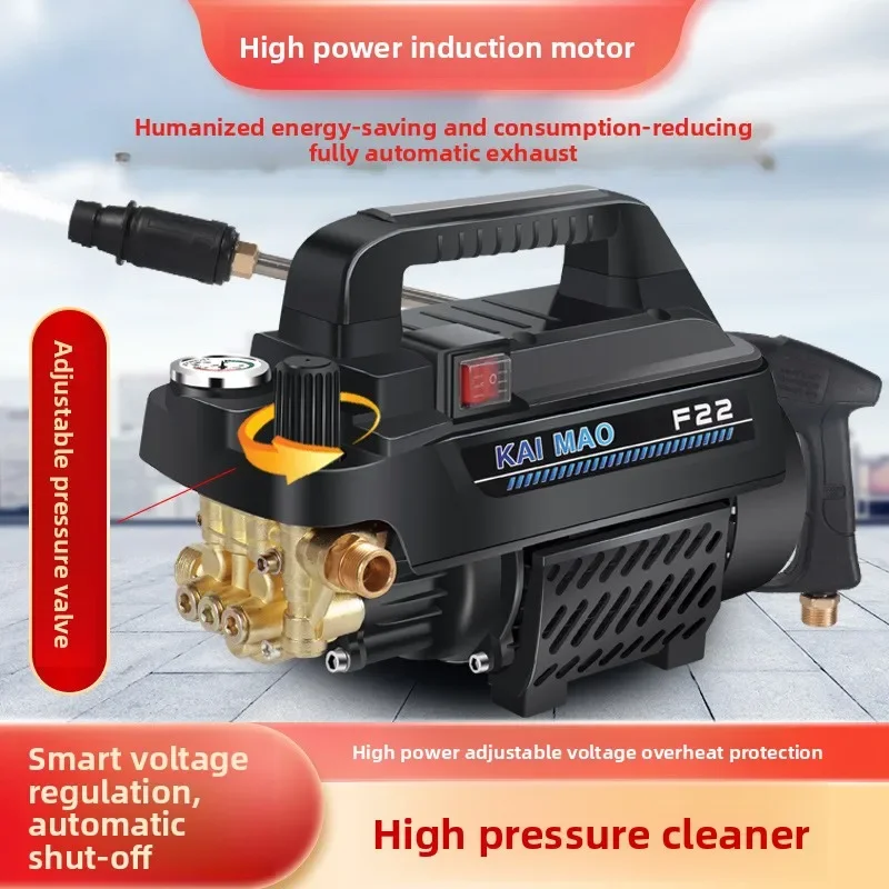 

Durable 220V High Pressure Washer, Pure Copper Motor, Self-Priming Car Washing Machine, Powerful Portable Cleaner