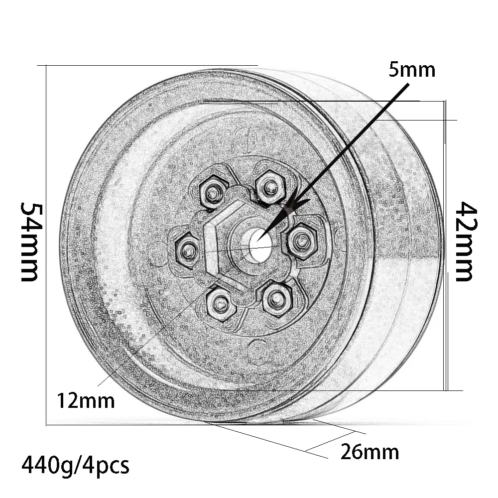 Aluminium 4PCS 1.9 