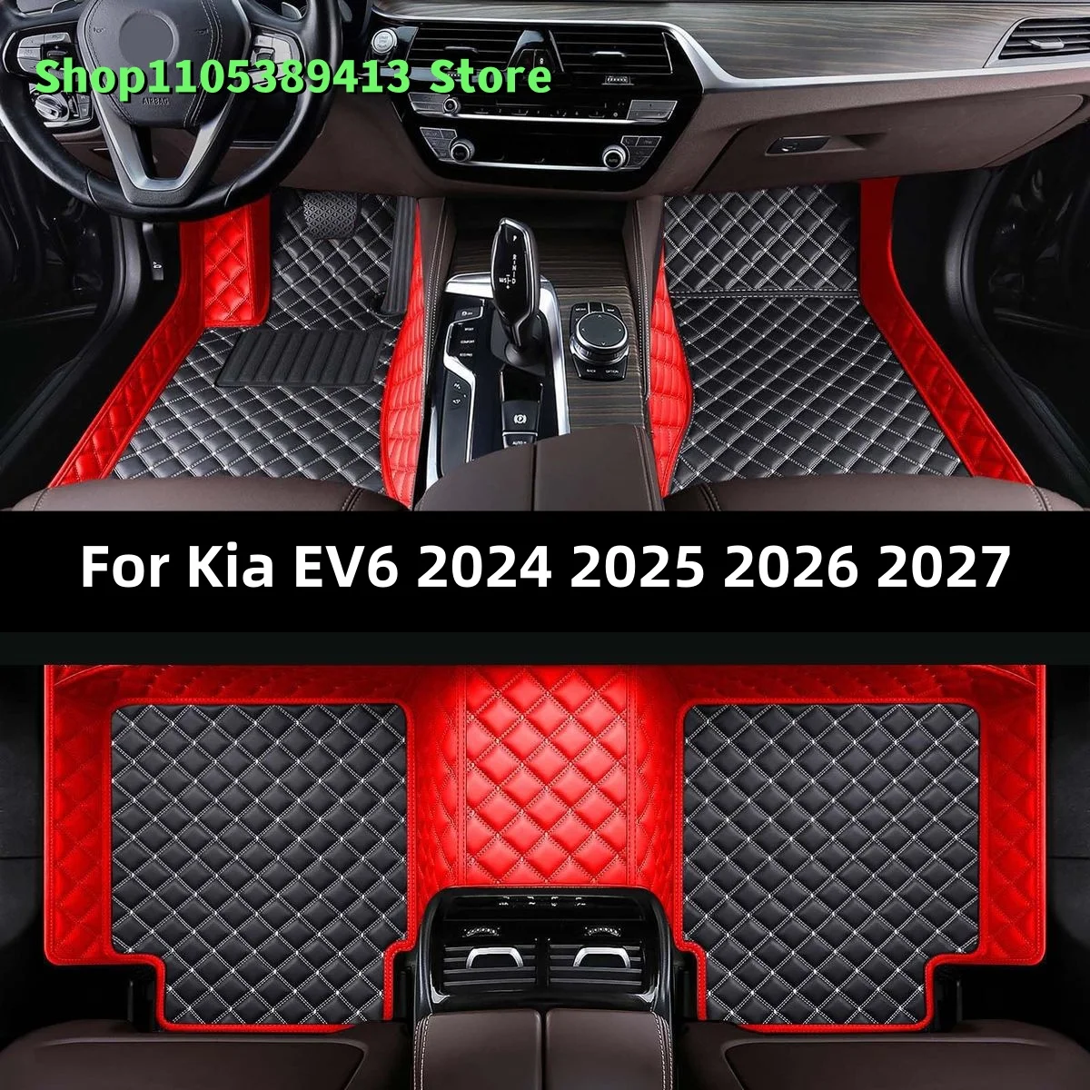 

The Auto Custom Car Floor Mats For Kia EV6 2024 2025 2026 2027 2028 Car Mat Accessories Mats Carpets