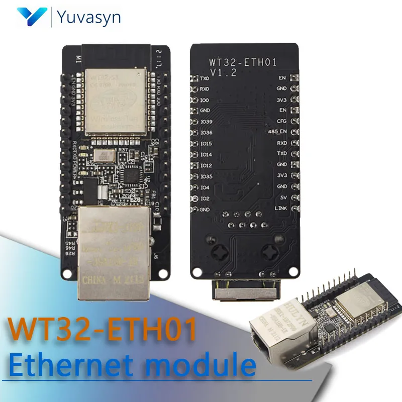 WT32-ETH01 Ethernet Module Embedded Serial Port WiFi & Bluetooth MCU Module ESP32 ETH01 Wireless Module