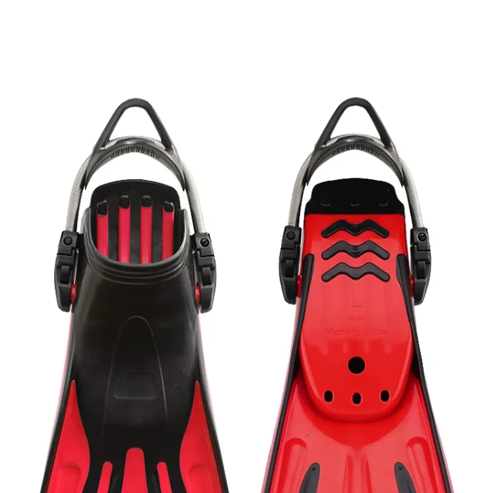 

Diving Fins with Open Heel and Adjustable Buckle for Snorkeling, Swimming GO Sport Diving Fins Red