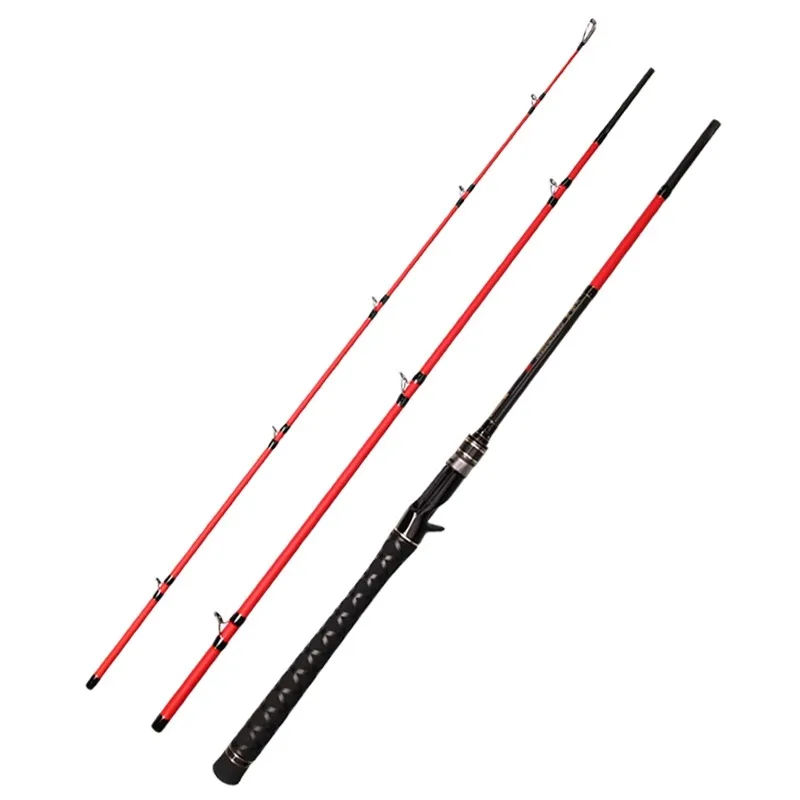 

LURESTAR-Lure Rod Three Section Portable Large Object Rod Carbon Ultra Light Ultra Hard Fuji Guide Ring Fuji Wheel Seat 2.2m