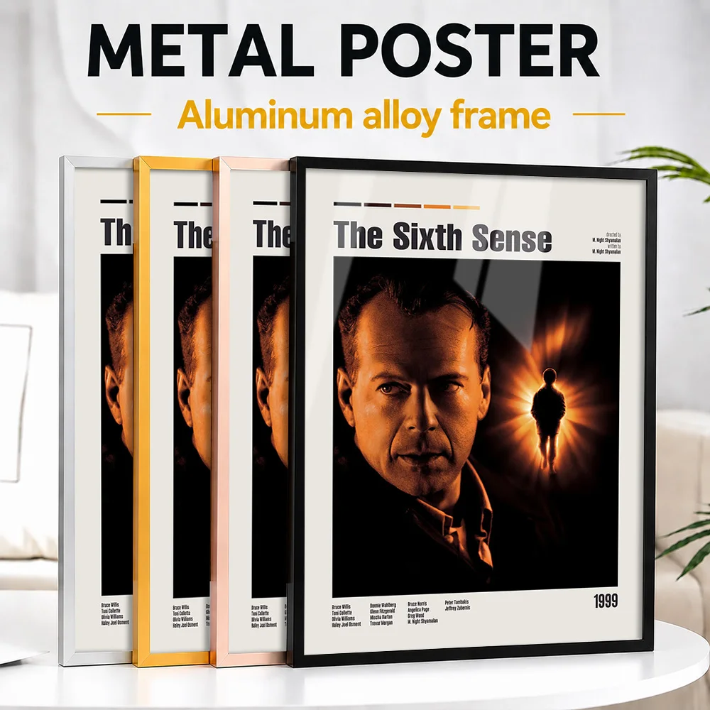 The Sixth Sense Movie Framed Aluminum Metal Poster Customized Screen Tribute Wall Art Perfect Within Theater As Story Lovers