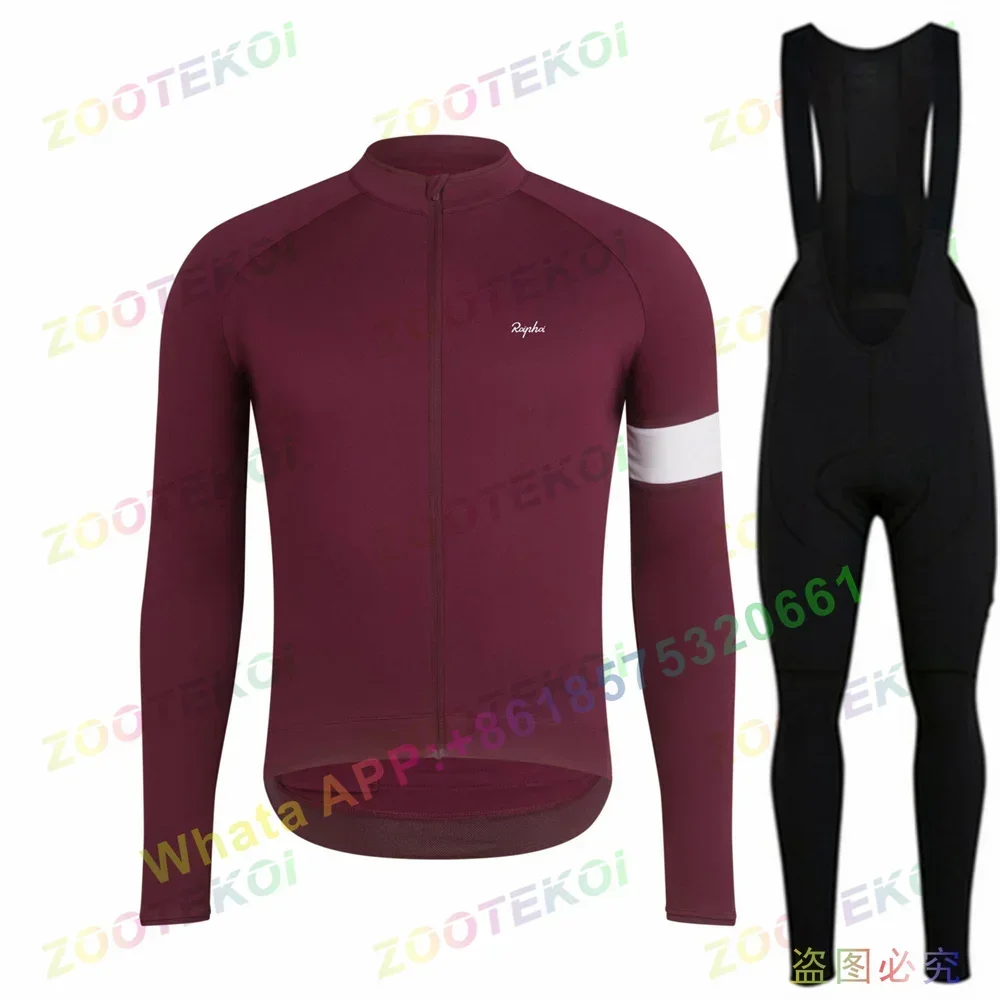 

New Long Sleeve 2022 Team Autumn Cycling Jersey Set Ropa Ciclismo Men Bicycle Clothing Suit ROIPHOI Jerseys Road Bike Uniform