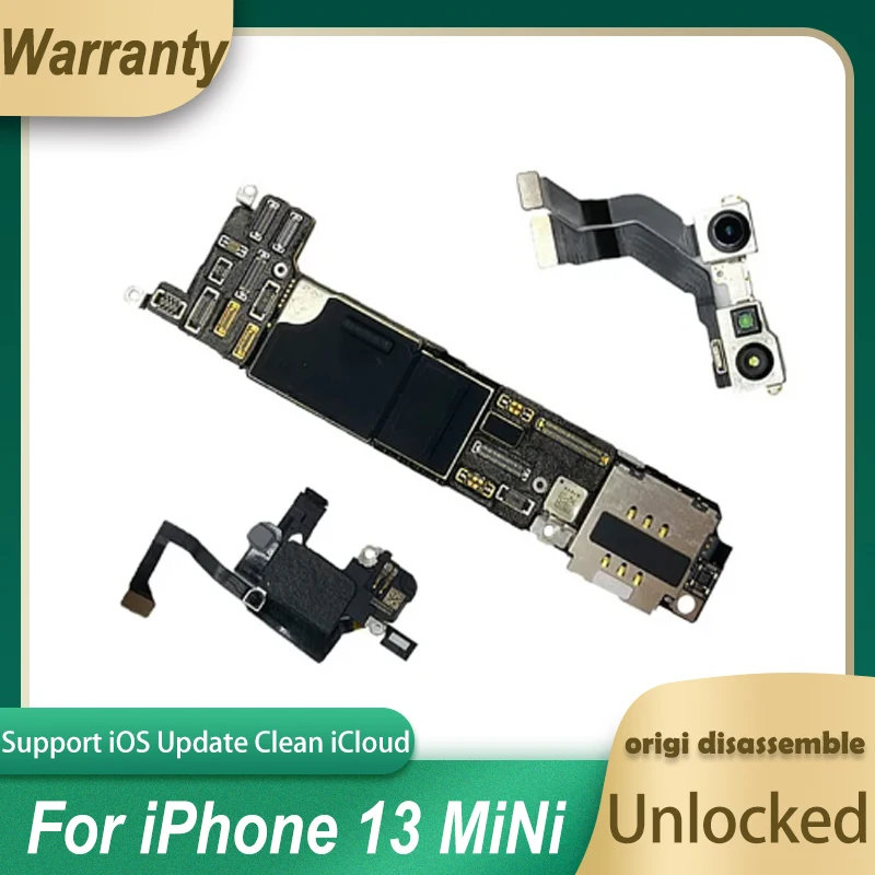 High Quality For iPhone 13 Mini Motherboard Clean iCloud LogicBoard With/NO Face ID With Full Chips For iPhone 13 Mini MainBoard