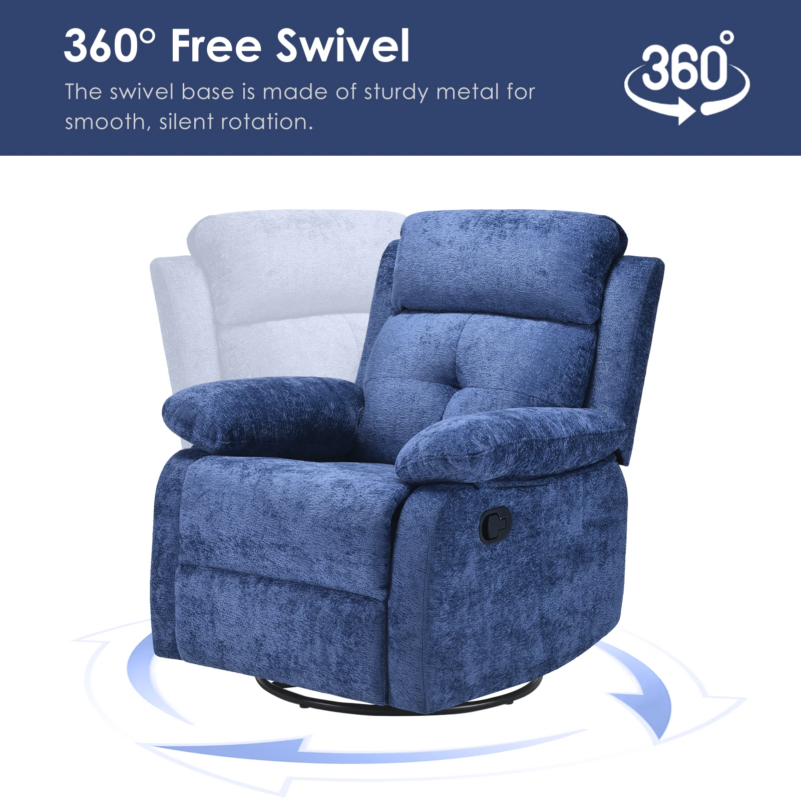 Compact Swivel Recliner Chair 5