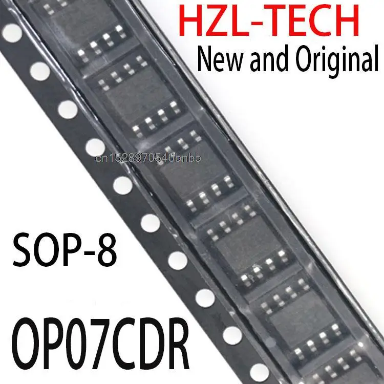 10PCS New and Original  DIP8 OP07 DIP DIP-8 OP07CP  OP07C SOP-8 SOP OP07CDR