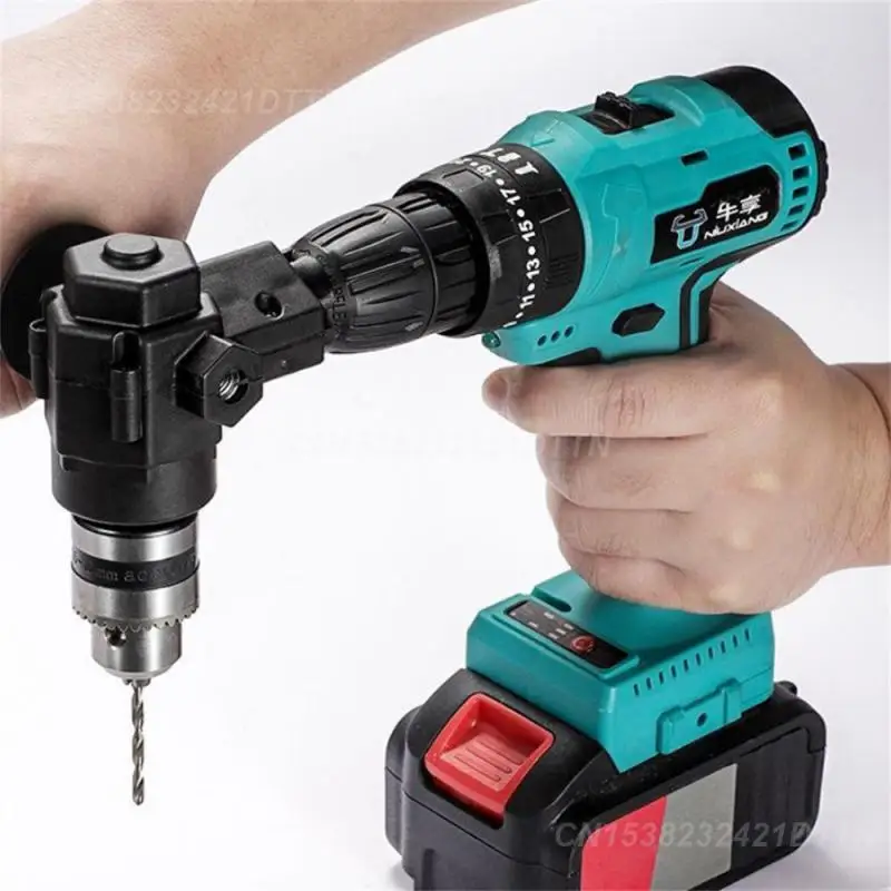 Corner Drill Adapter Powerful Portable Right Angle Bend Extension Chuck Drill Adapter Woodworking Tools Electric Hand Drill