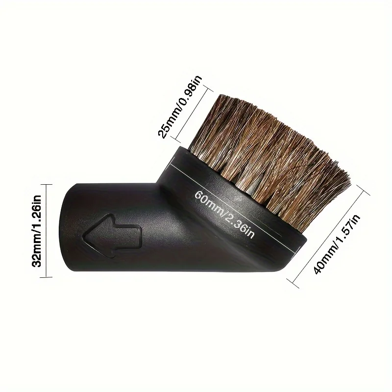 Soft Bristle Vacuum Attachment Brush - 1.25