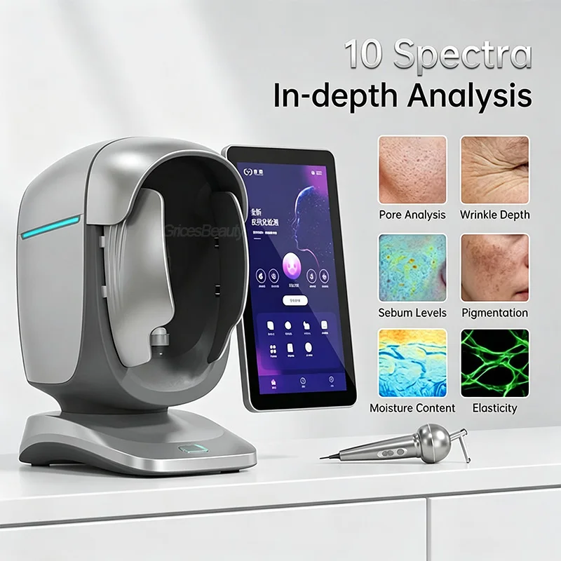 X3 Pro AI Skin Image Analyzer 15.6 Inch Tablet Professional Beauty Salon Skin Diagnostic Machine Support 25 Multiple Languages