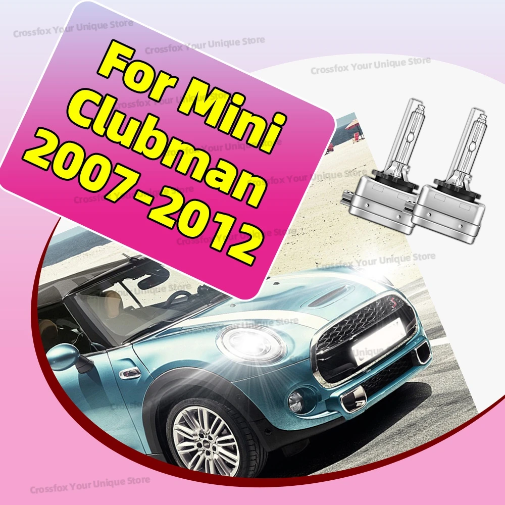 2x HID Xenon Head Lamp 6000K 8000K 10000K High Bright D1S 35W For Mini Clubman 2007-2012 Cooper Countryman R60 2010-Up Car Bulbs