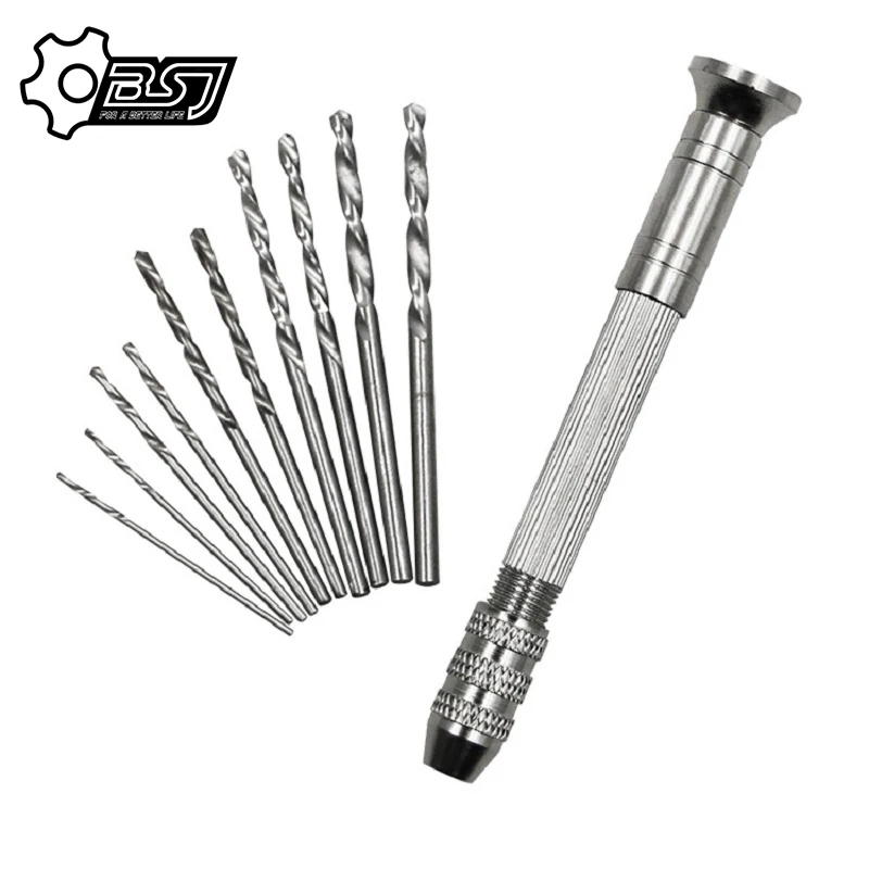 Sieraden Handwerk Pin Gat Boor Juweliers Burs Boren Ruimer Chuck Klem 0.3-3.6Mm Mini Hand Twist Boor Voor 7*0.75 Chuck