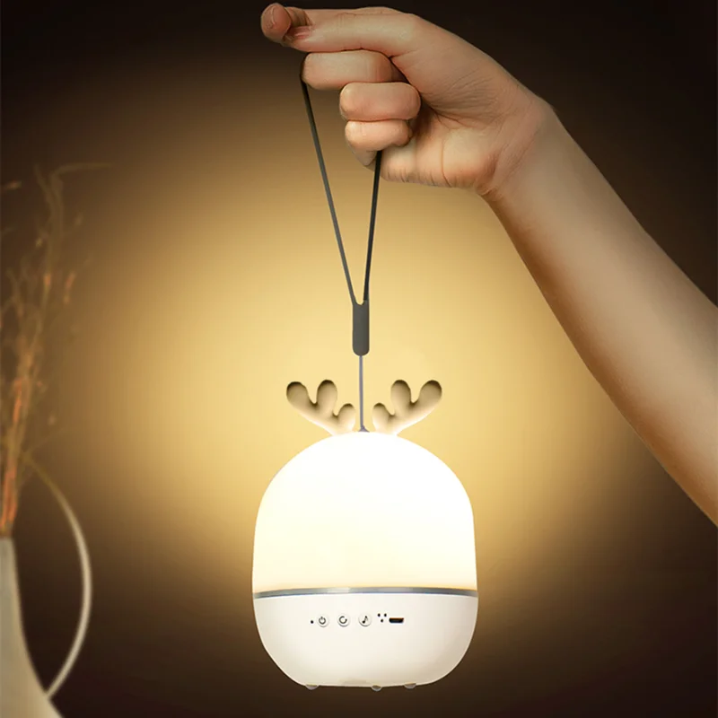 Nachtlampprojector Roterende Sterrenhemel Slaapkamer Decor Bluetooth Muziek Luidspreker Led Lamp Voor Kinderen Cadeau