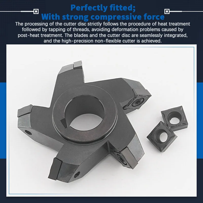 Internal and external beveled sheet-type 45-degree forward and reverse dovetail V-shaped milling cutter disc