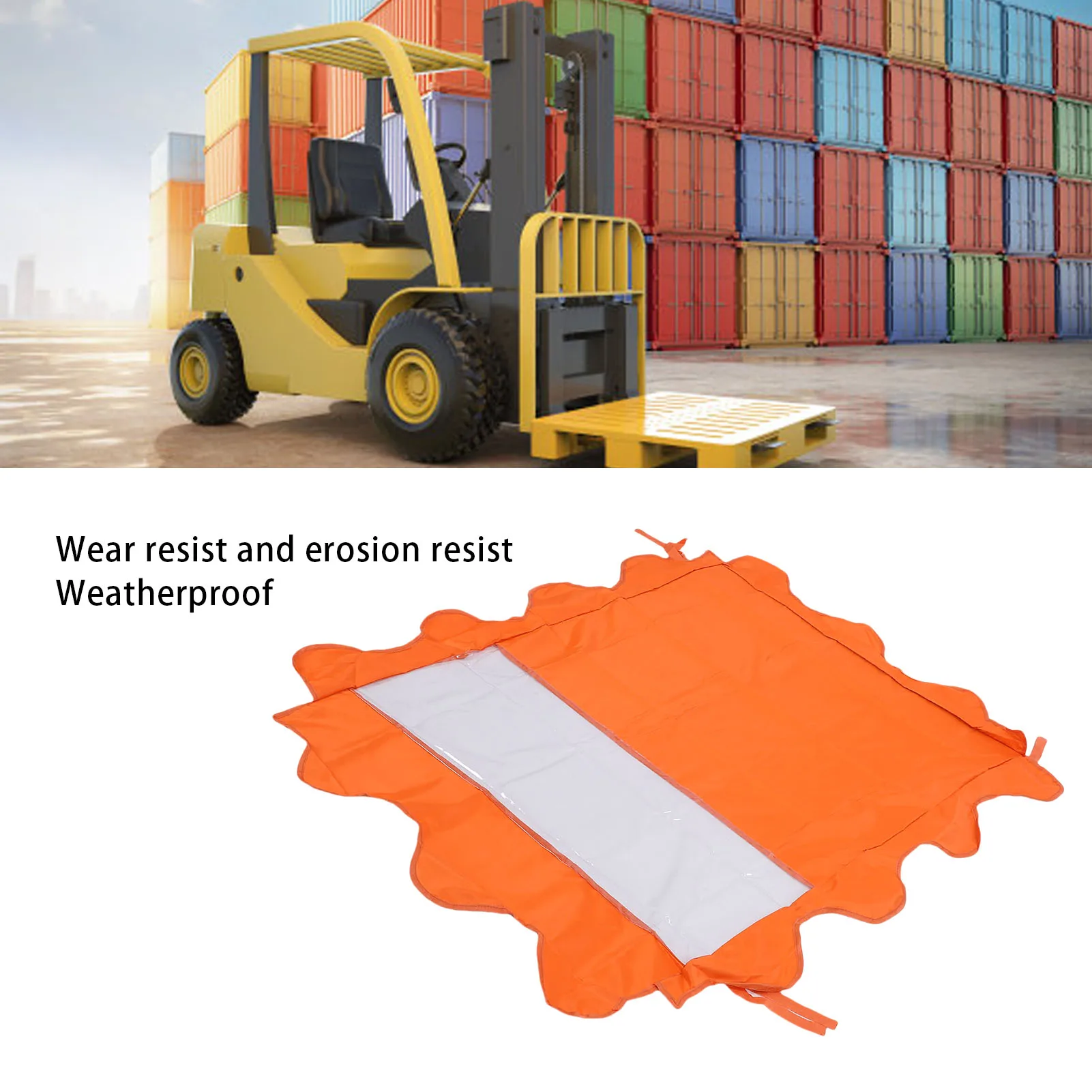 

45x33in Forklift Top Cover Water Proof Oxford Cloth PVC Skylight Weatherproof Forklift Rain Cover Forklift Rain Cover