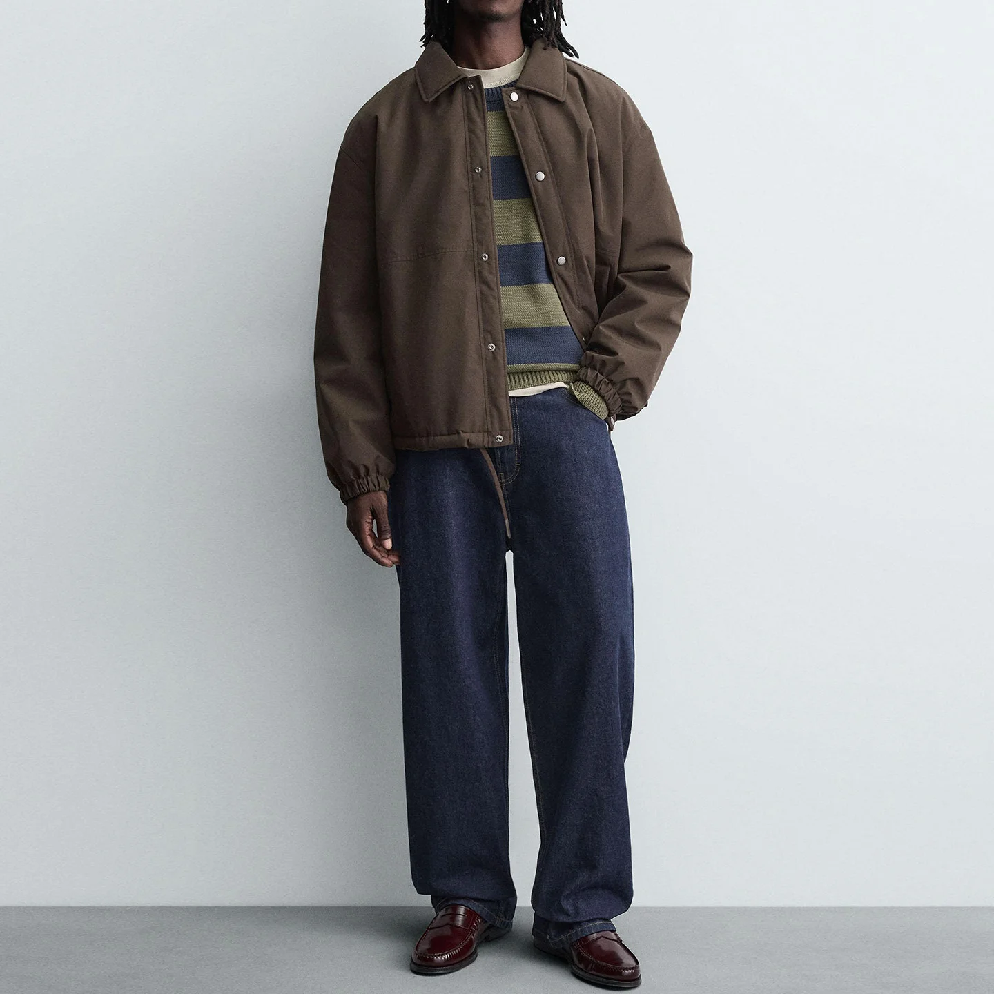 Men's Casual Loose Fashionable Jacket Outerwear Daily Wear 2026 New Autumn Collection Standard Fit Long Sleeve ZADATA
