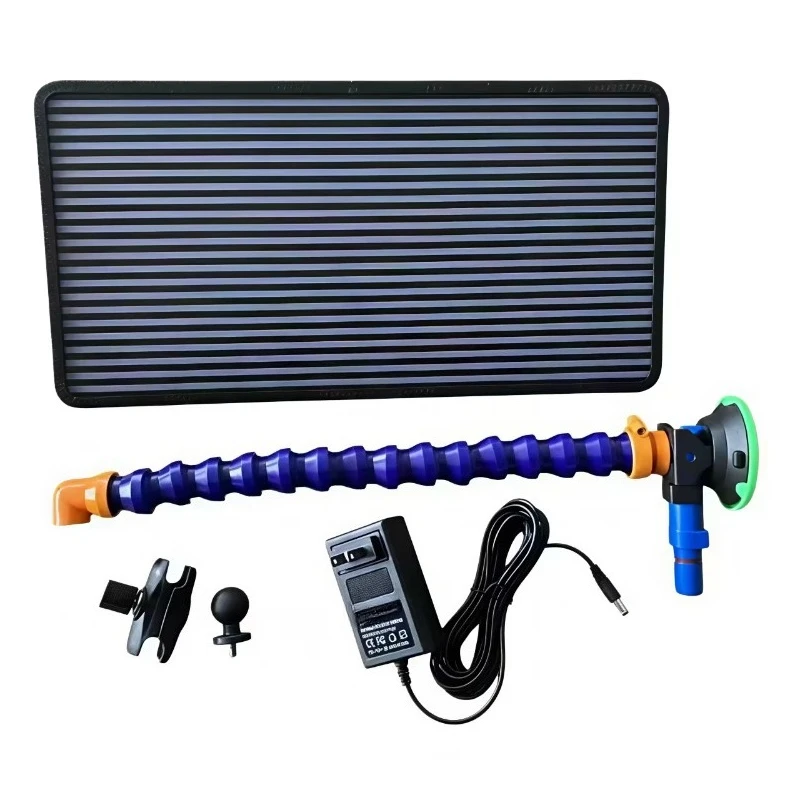 Multi-Color Metal Car Repair LED Light Mat Flexible Gooseneck AC 110-220V 40x20cm Dimmable Work Light Auto Maintenance