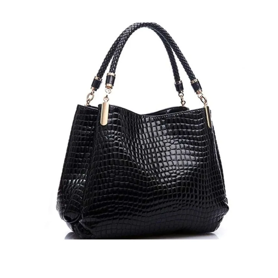 

Lightweight, Business Casual Minimalist Crocodile Embossed Shoulder Tote Bag, Mother's Day Gift For Mom For Teen Girls Women Co