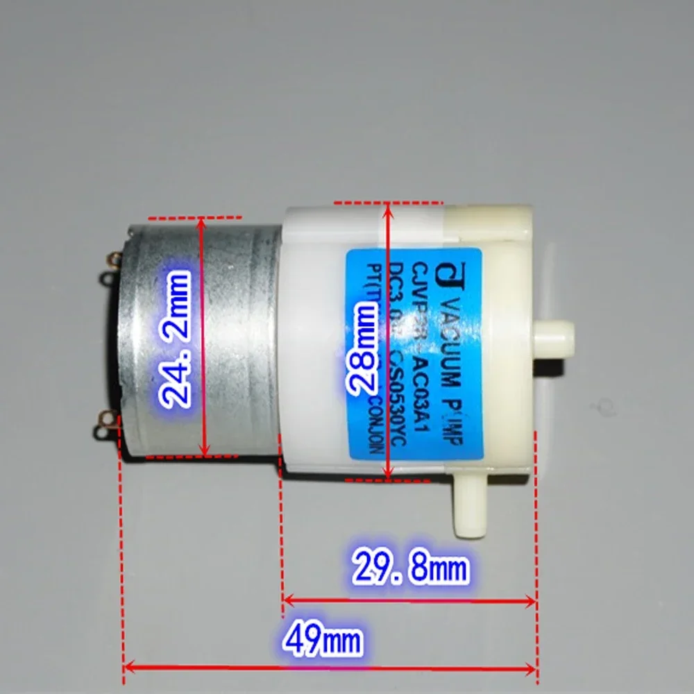 Mini 320 Carbon Brush Motor Negative Pressure Vacuum Pump 2.4L DC 3V-3.7V Micro 320 Vacuum Suction Breast Pump Diaphragm Pump