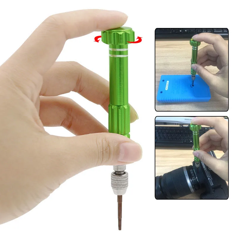 5in1 Aluminum Screwdriver Repair Kit Screwdriver Sets Phone Opening Tools Phone Repair Tools For Iphone Huawei Xiaomi MI Watch