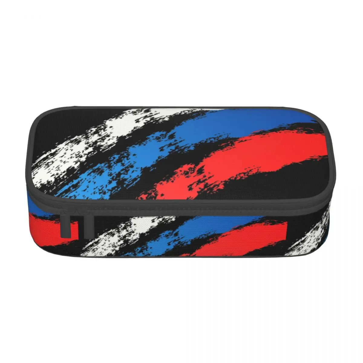 Custom Russia Flag Russian Pride Kawaii Pencil Case Boys Gilrs Big Capacity Pencil Bag Pouch Students Stationery