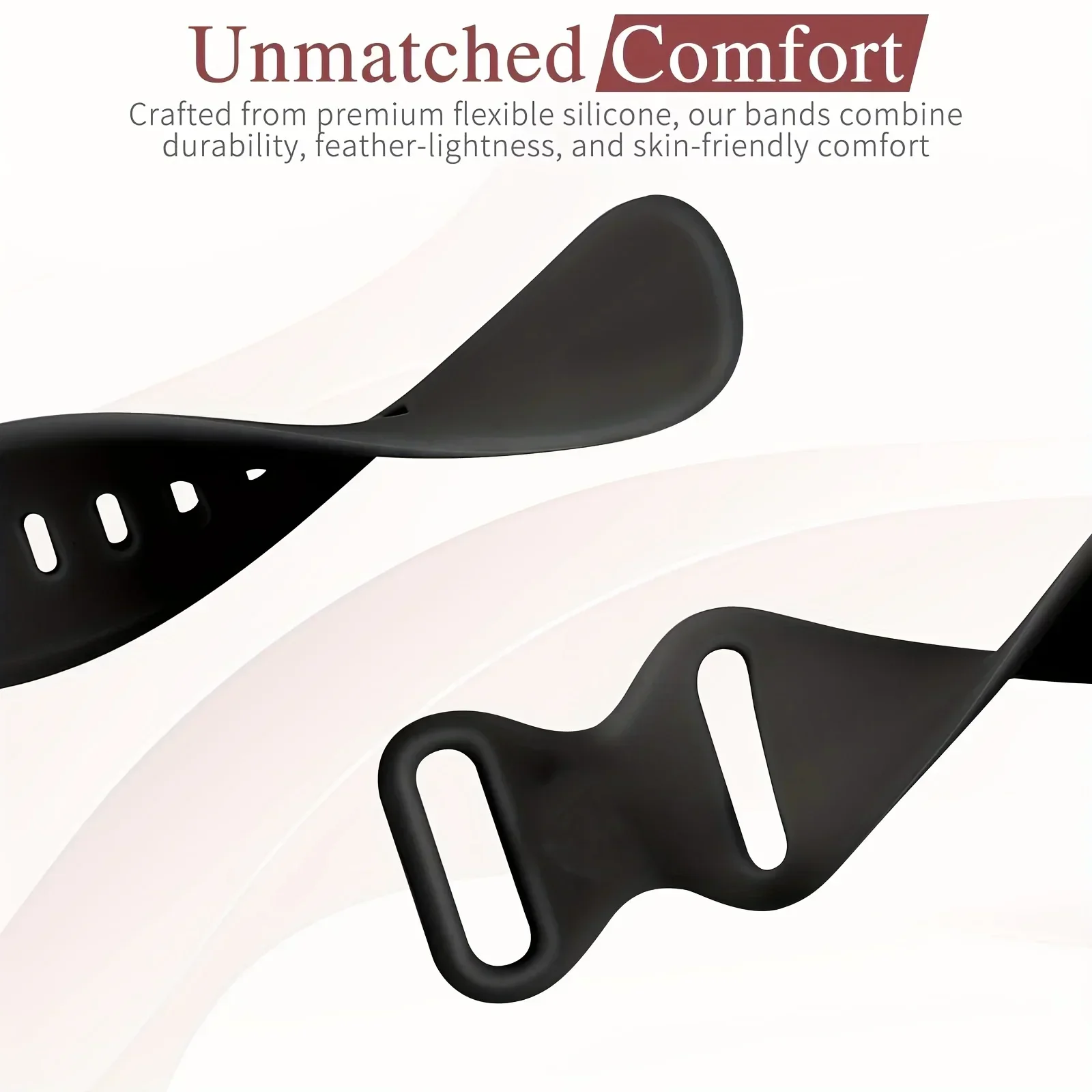 Мягкий силиконовый модный спортивный ремешок, совместимый с Apple Watch 38/40/41 мм 42/44/45/49 мм, совместимый с iWatch 987654321   Женщины Мужчины