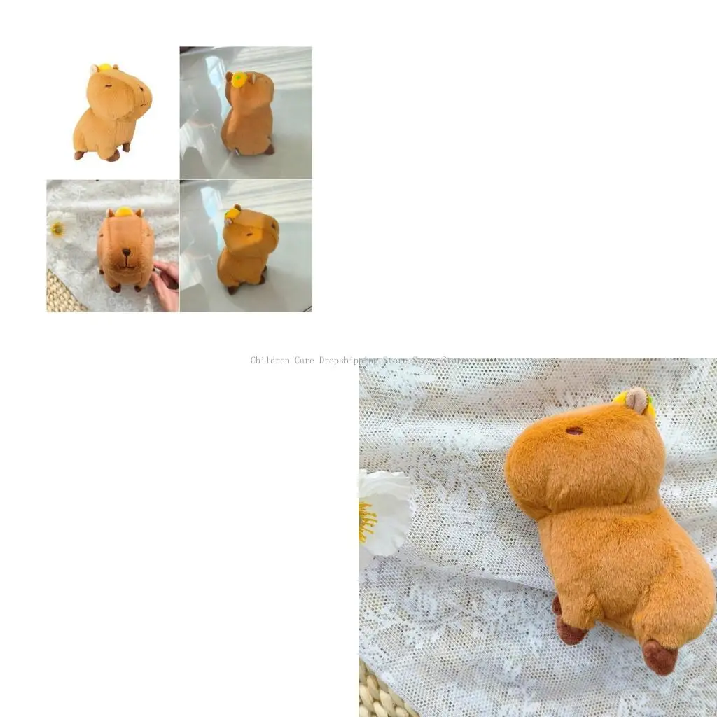 لطيف capybaras محشو بالحيوانات فخم وسادة ناعمة للأطفال البالغين