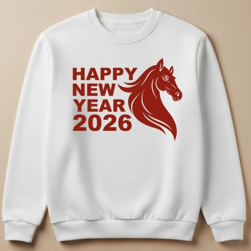 السنة الجديدة للحصان 2026 علامة مقاطع صينية رمز زودياك القمري قطع ملف Cricut صورة ظلية تنزيل رقمي مطابقة هوديي #2