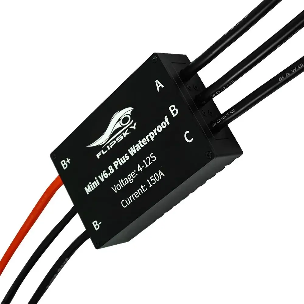 

Flipsky IP68 Waterproof Mini FSESC6.8+ Electronic Speed Controller 150A for Efoil Ejet Boat Esurf VESC6 Based