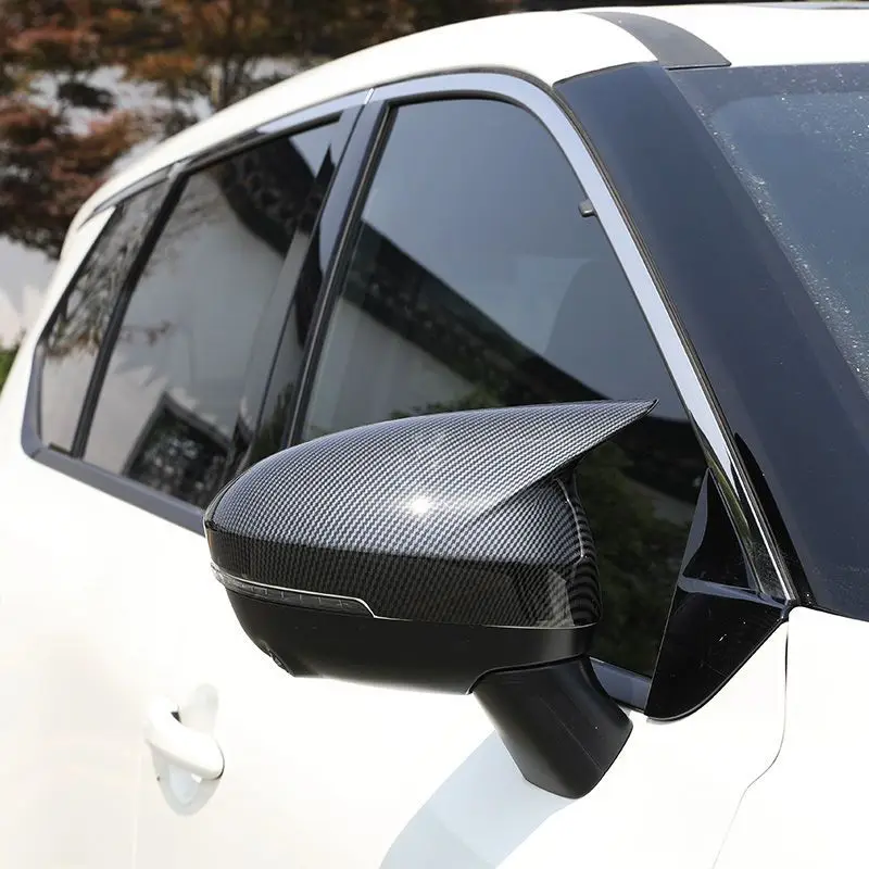Car Side Reaview Mirror Cover Trim Horn Style For Nissan Rogue X~Trail T33 2021-2024
