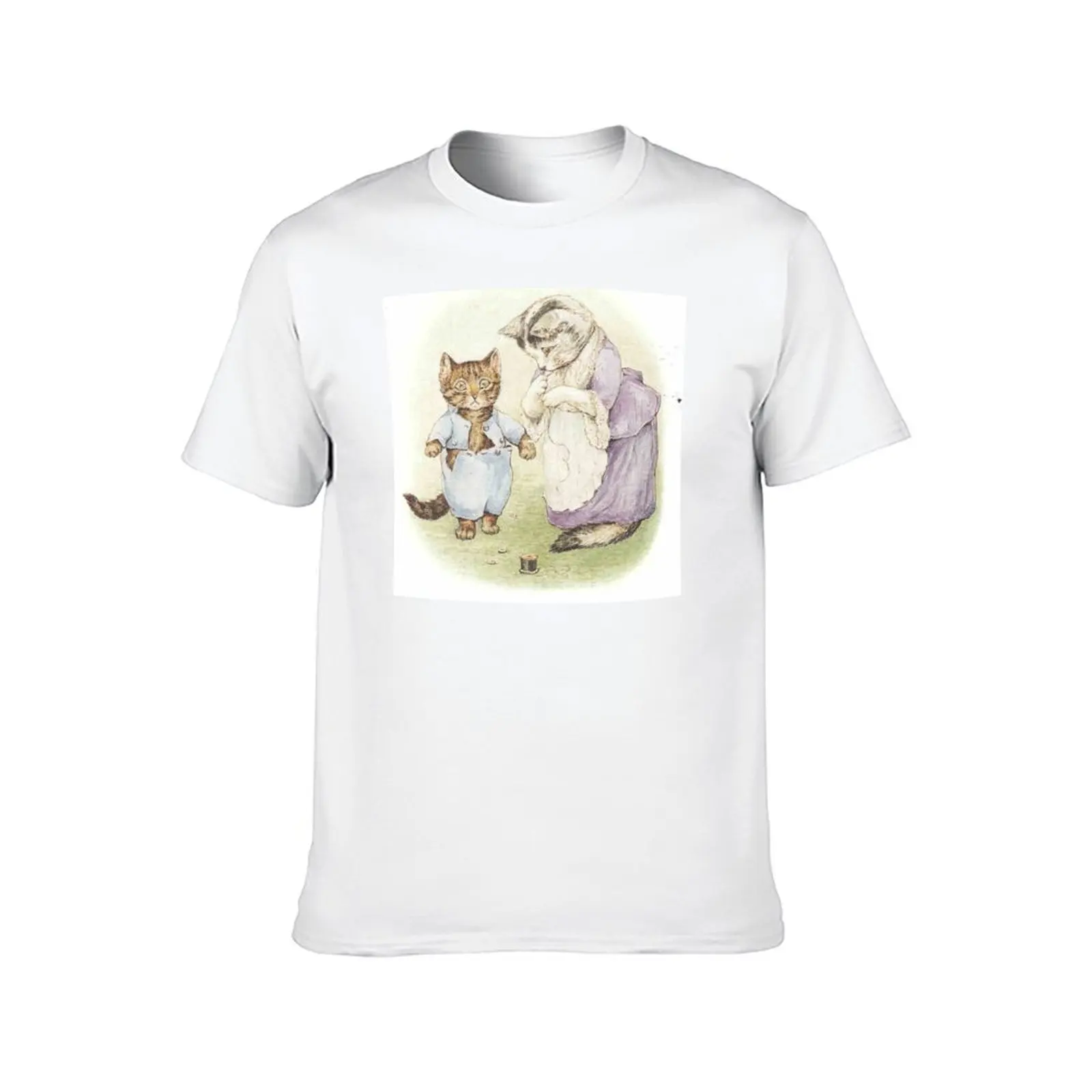 Beatrix Potter Tom Kitten Illustration T-Shirt T-shirts oversize quick-drying men t shirts high quality