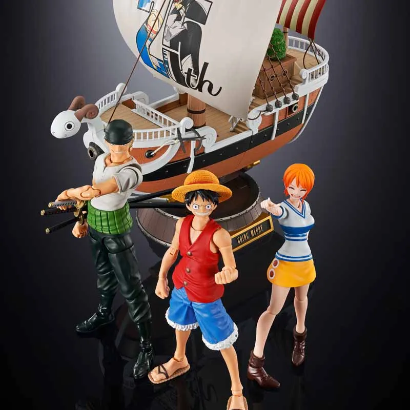 

In Stock Genuine Bandai Original SHF ONE PIECE Anime Figure RORONOA ZORO Monkey D. Luffy Action Figure Toys Gift In Stock