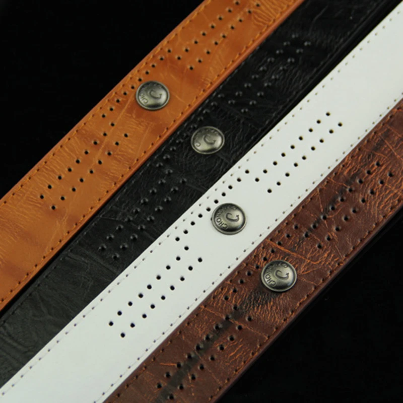 New Leisure Men's Belt Needle Buckle Belt Retro Style Rivet Belt Collocation Pants Fashion Male Waist Strap Pu Leather Waistband