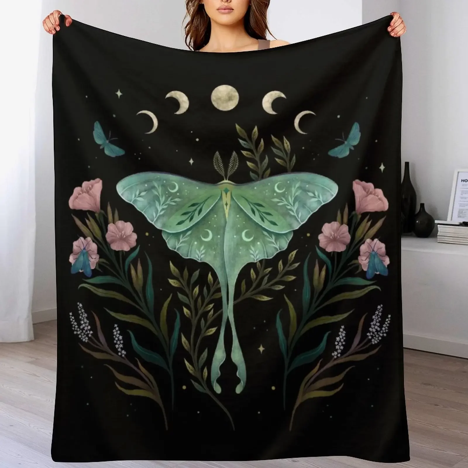 Luna and Forester Throw Blanket Fuzzy Plush Throw Blanket for Sofa Chair