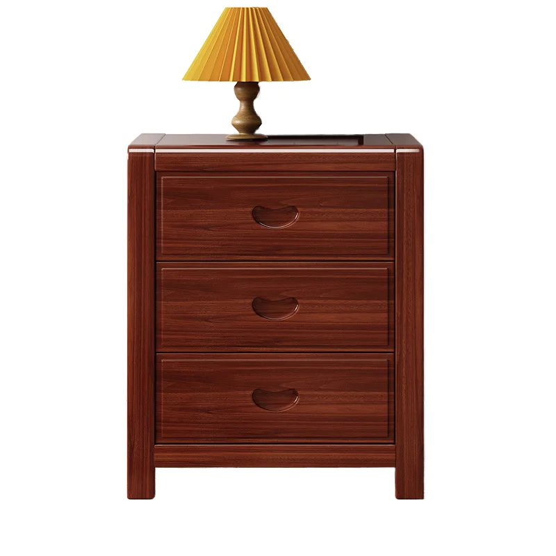 أثاث غرفة نوم حديث فاخر من خشب الجوز مع درج