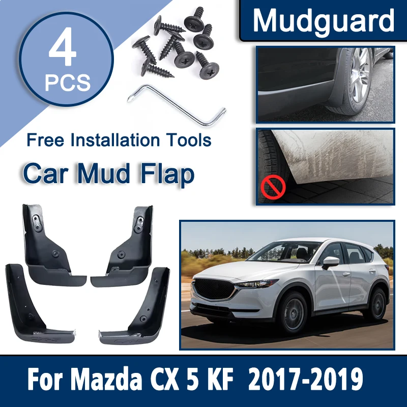 

Car Mud Guards For Mazda CX 5 Accessoires CX-5 CX5 KF 2017 2018 2019 MK2 Mudflaps Front Rear Mudguard Fender Cladding Auto Tools