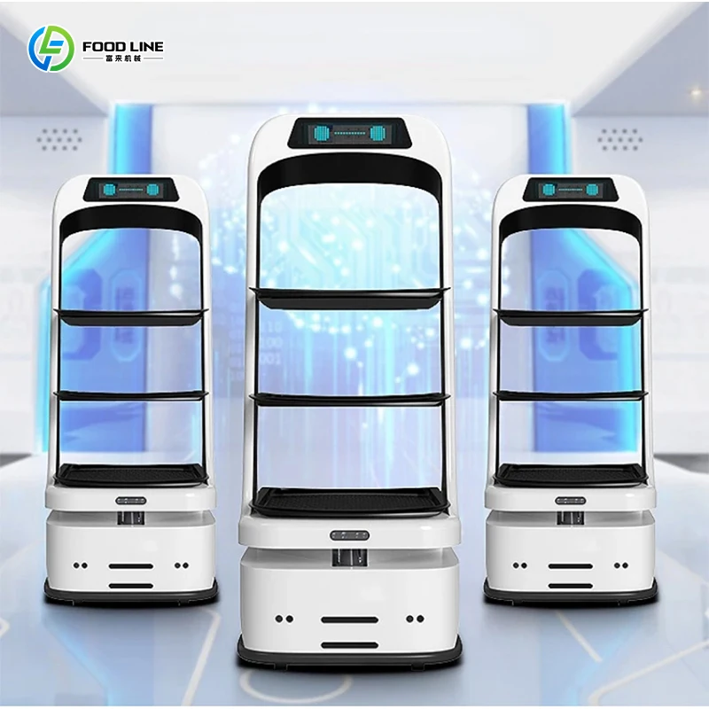 مطعم ذكي يقدم روبوت توصيل الطعام المستقل معدات خدمة توصيل الروبوتات الجديدة #6