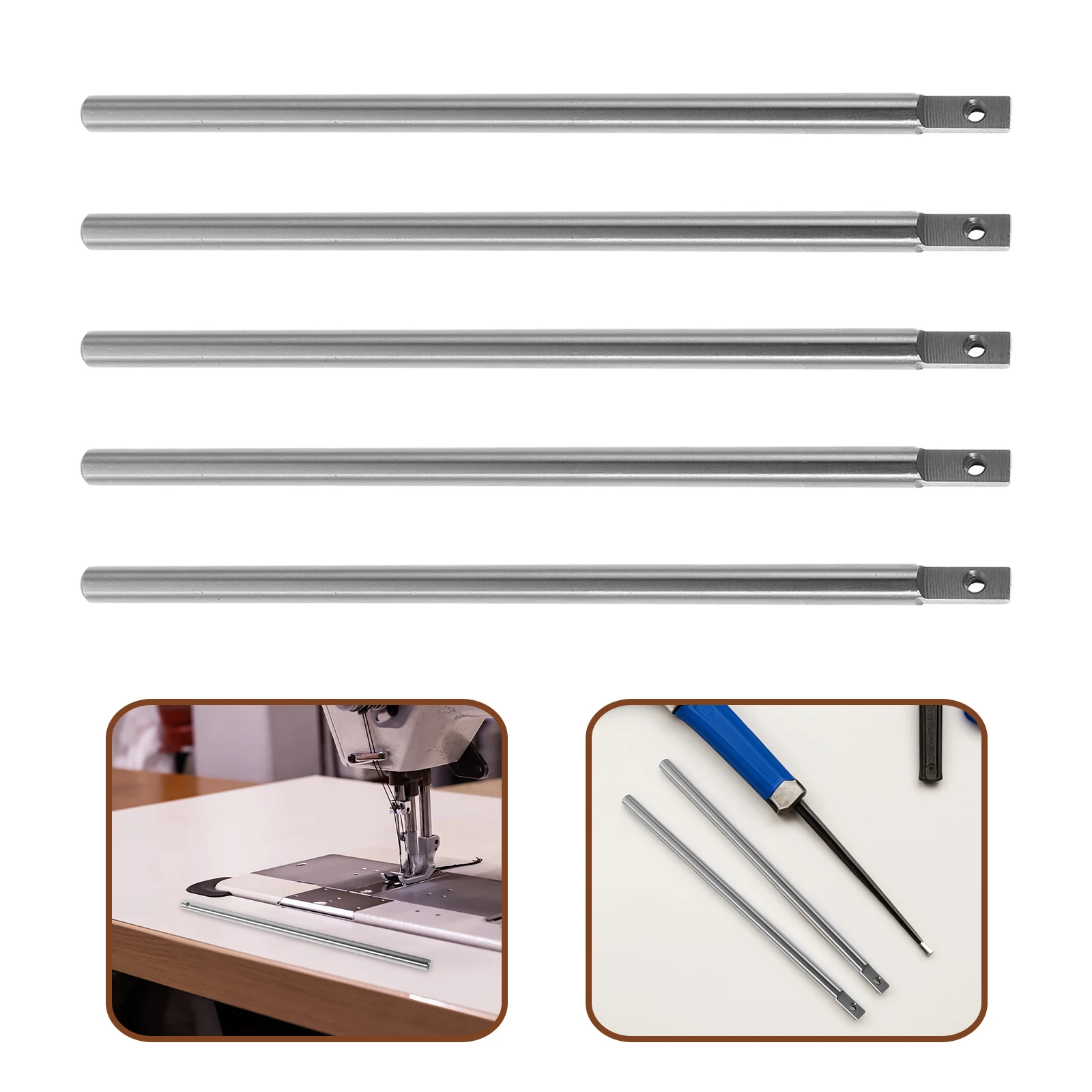 

10 Pcs Foot Pedal Sewing Machine Accessories Quilting Guide Arm Bar Template Presser Rod Metal Edge for Seam Ripper Feet