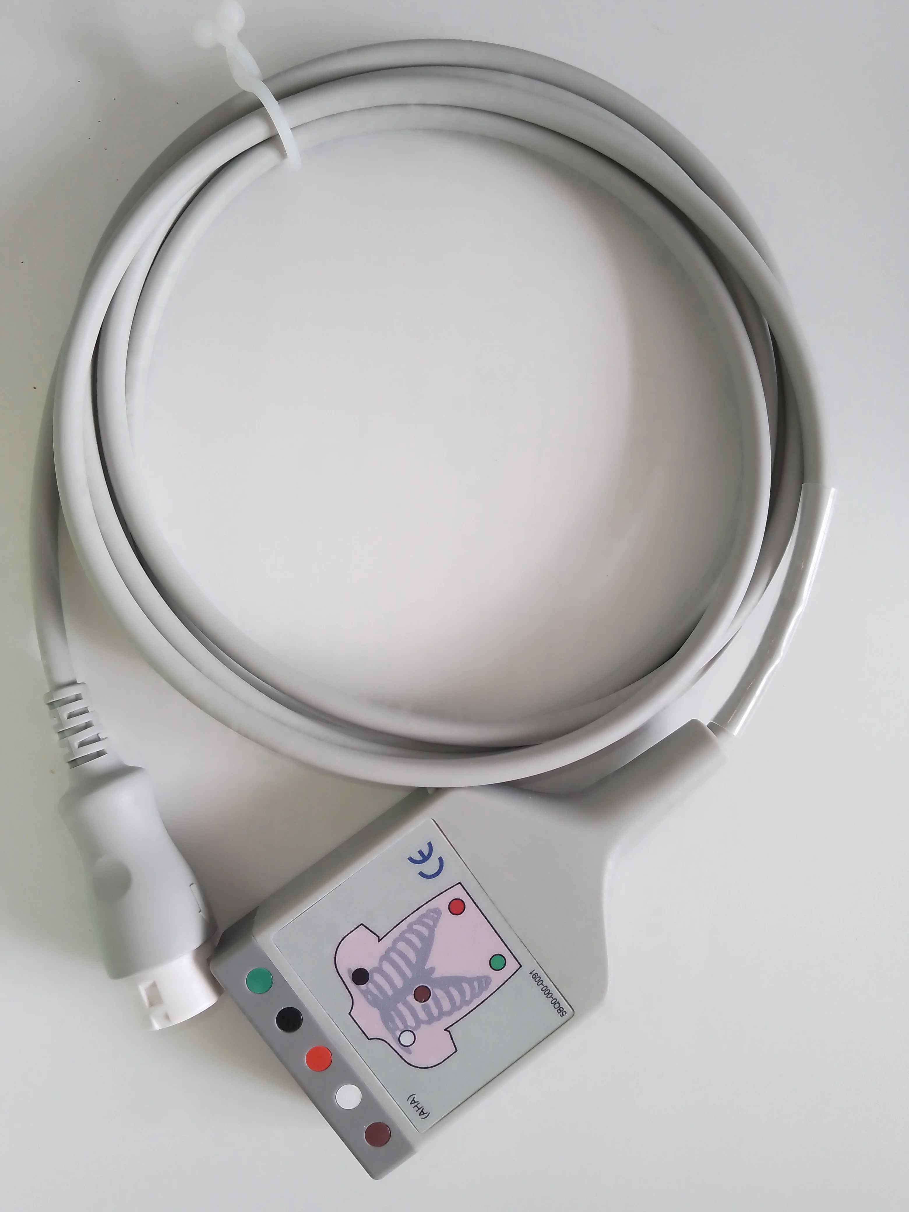 Compatible New for phil/ips/HP 5-Lead AHA trunk cable ,ECG Trunk cable for Patient monitor , M1520A 9ft & 12pin with CE approved