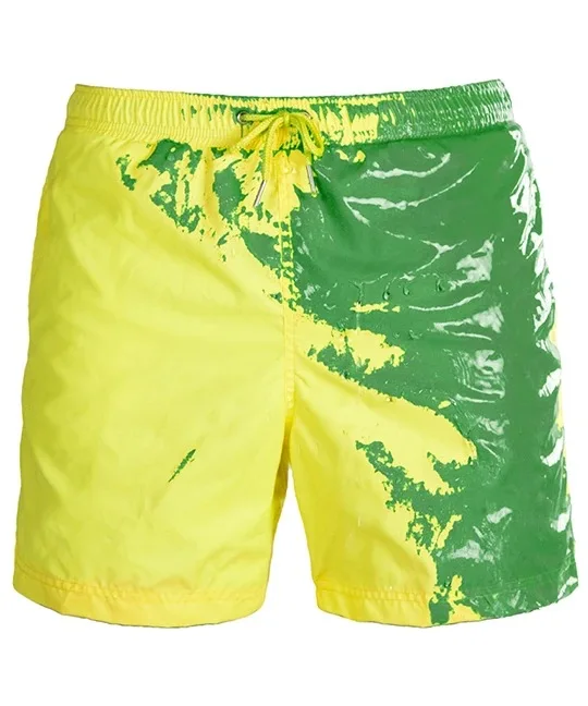 Beach Shorts Men Magical Color Change Swimming Short Trunks Summer Swimsuit Swimwear Shorts Quick Dry Bathing Beach Pants