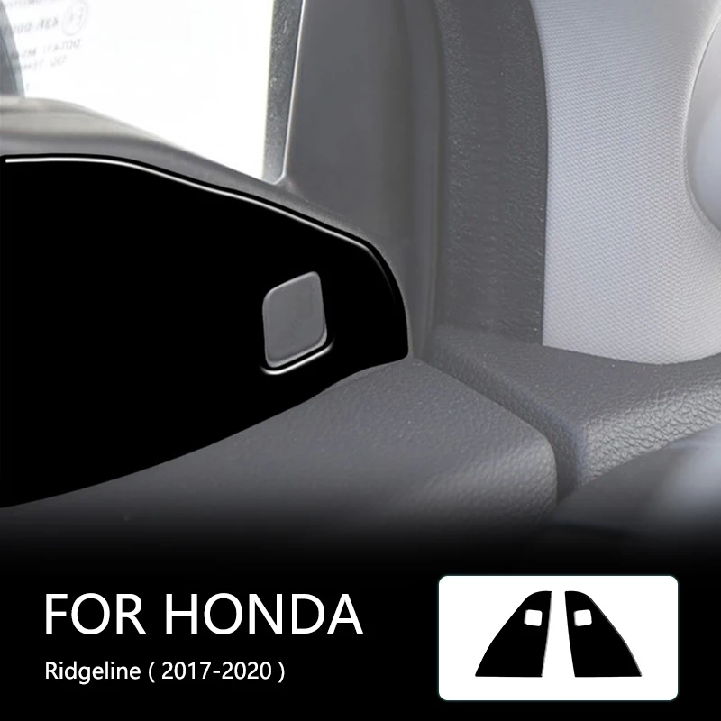 

Front Door Post Lower Frame Brand New ABS Gloss Black Stickers For Honda Ridgeline 2017-2020 Car Interior Accessories