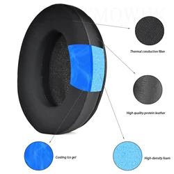 Replace Cooling Gel Ear Pads Cover Suitable  For Sony WH-CH710N XB900 CH720 CH700 Headphones Cover Memory Foam Ear Cushions