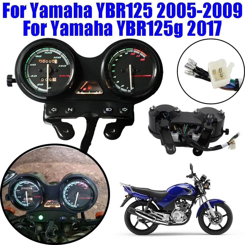 

Motorcycle Speedometer Dashboard Gauge Odometer Tachometer Instrument Meter For Yamaha YBR125 YB125 2005 - 2009 YBR 125 YBR125g