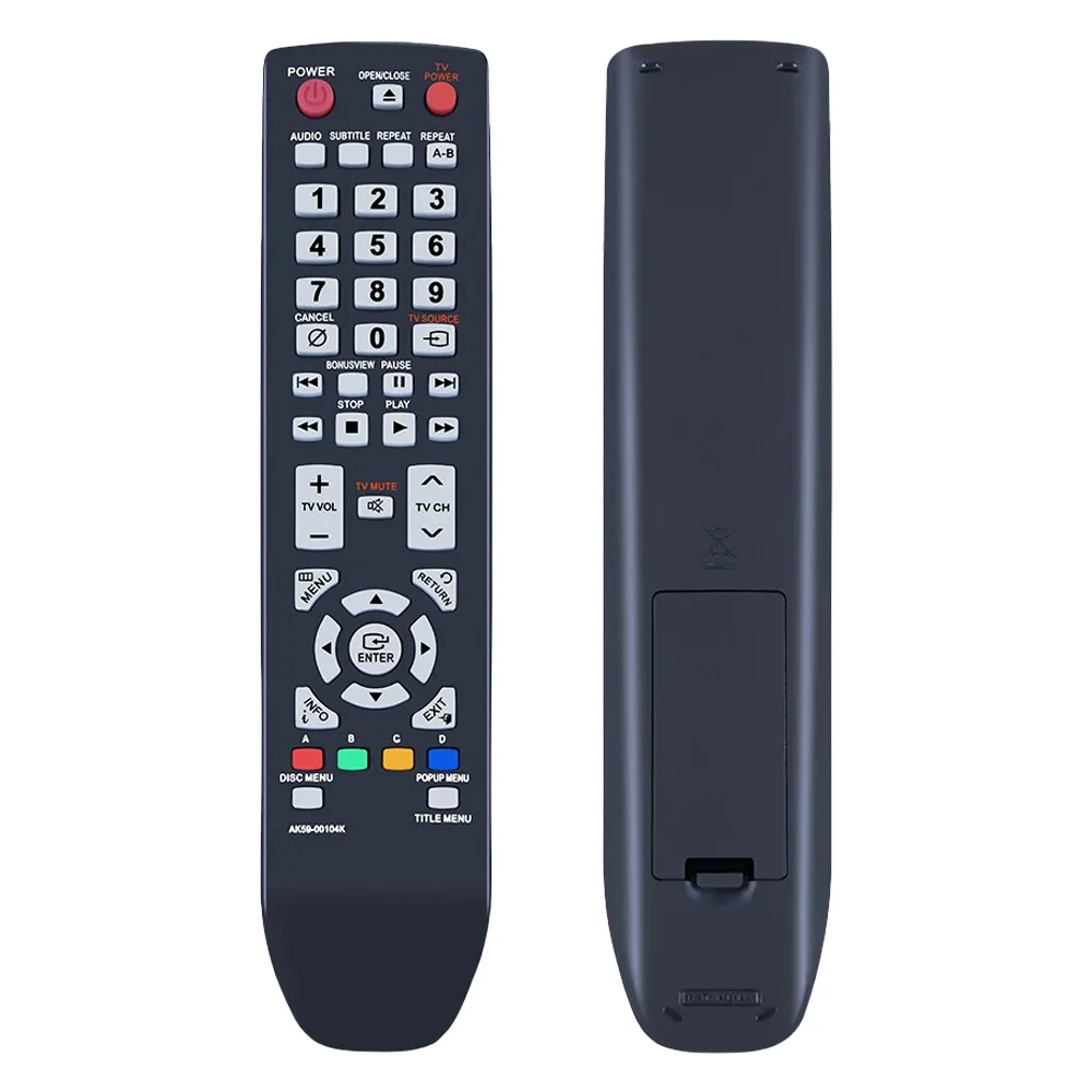 AK59-00104K Remote Control for Samsung BD Bluray Disc DVD Player BD-P1620 BD-P1620A BD-P1580 BD-P1600 BD-P1600A BD-P3600