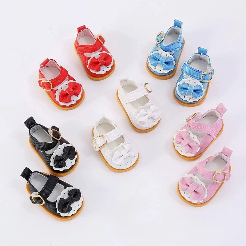 

Кожаные туфли для кукол 3,5 см, обувь для кукол Labubu 15-17 см, миниатюрные куклы 1/6 BJD OB27, одежда и аксессуары для кукол 10 см.