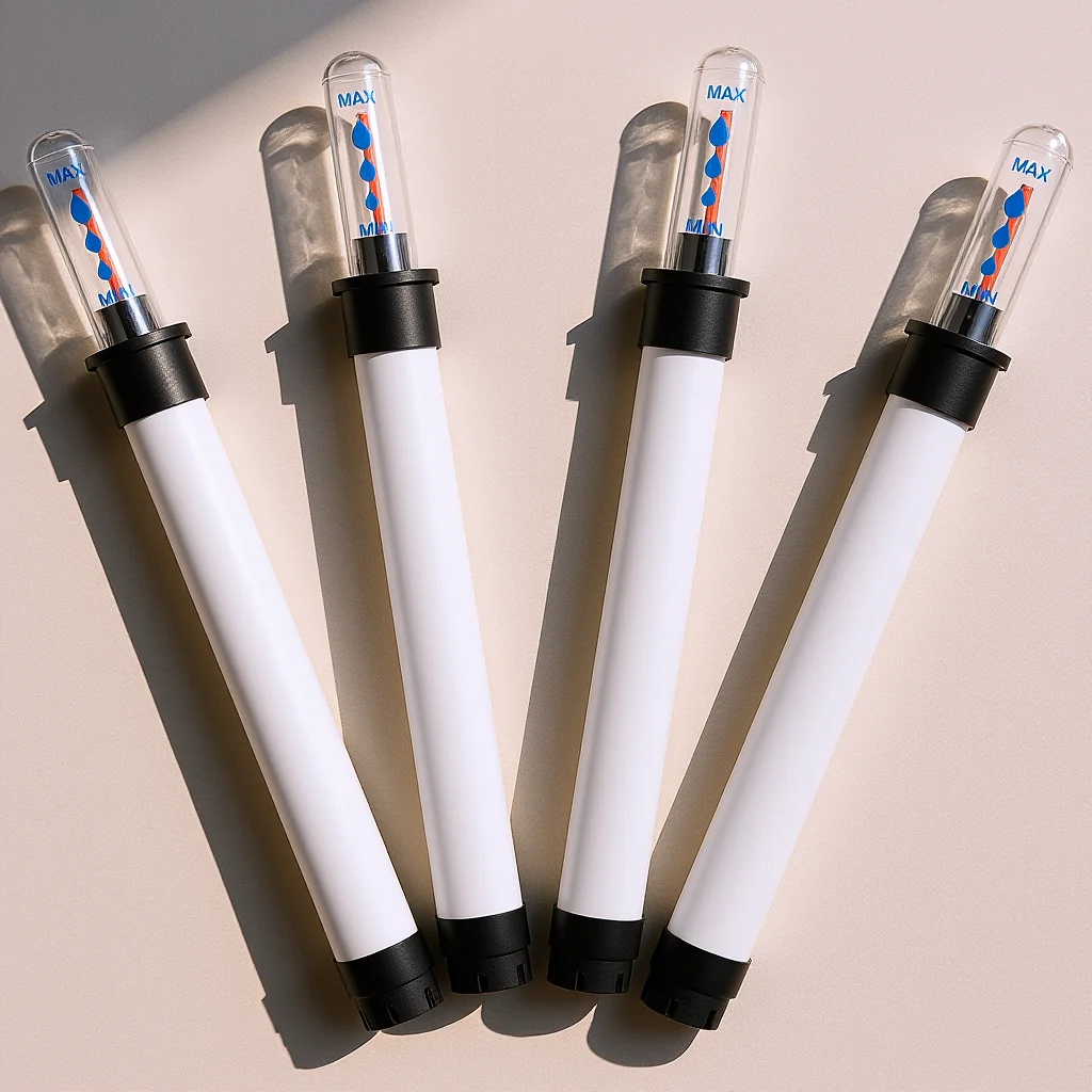 4개입 화분 수위 표시기 실내 식물용 토양 수분 모니터 설치 불필요 부유식 수위 표시기