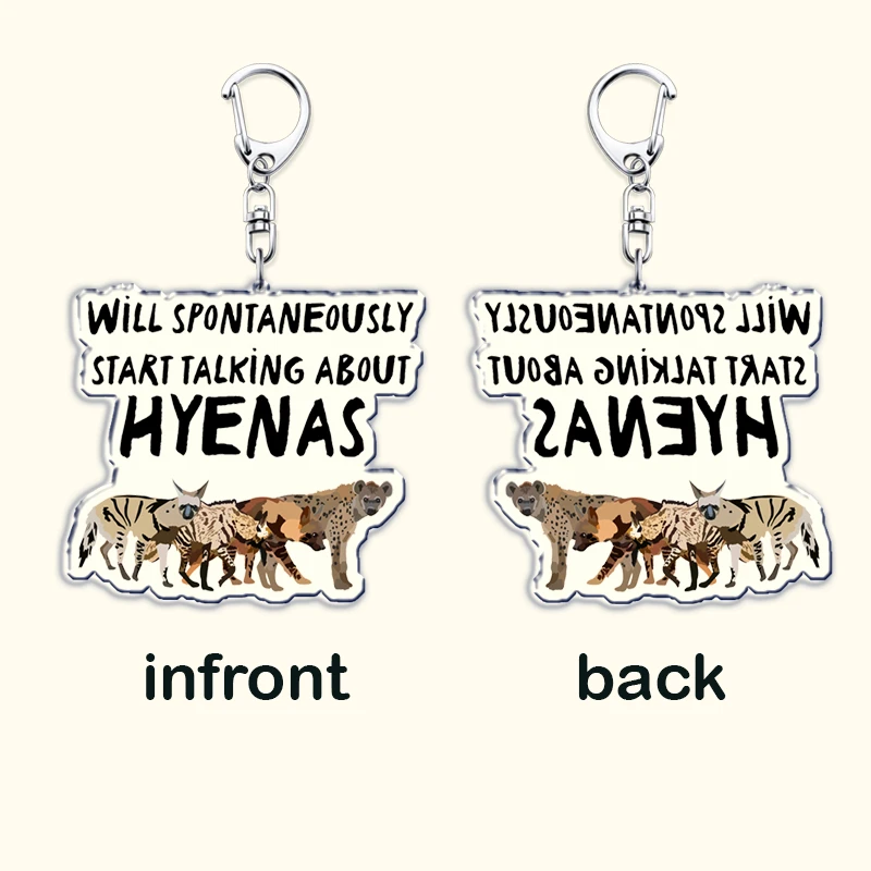 سلاسل المفاتيح Aardwolf اللطيفة لحقيبة الملحقات ستبدأ التحدث عن هدايا Hyenas Keyrings لمحبي المجوهرات