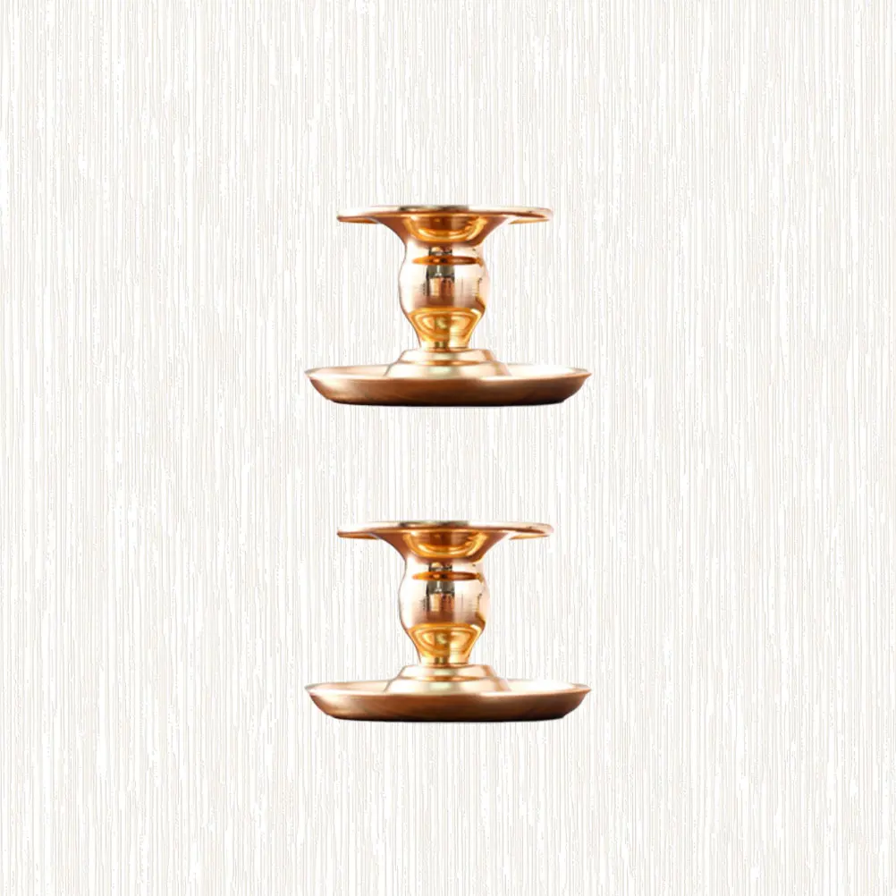 

2Pcs Aromatherapy Cups Golden Electroplate Exquisite Metal Holders for Home Cafe Hotel Aromatherapy Cup
