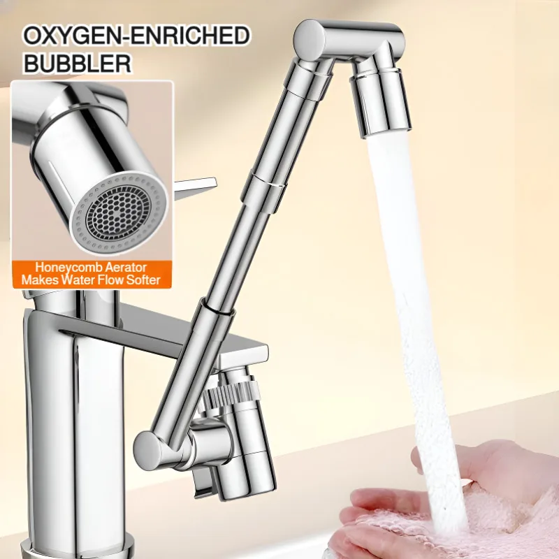 

Выдвижной универсальный удлинитель для смесителя. Роботизированная рука. Удлинитель для смесителя. Утолщенный. Взрывозащищенный и устойчивый к коррозии.