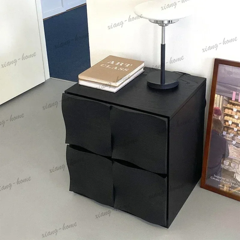 LD Bedside Table Wood Auxiliary Tables Small Chest Drawers Locker Exquisite Sofa Side Gamer Cabinet Buros  Narrow Bed